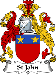 English Coat of Arms for the family St John