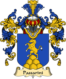 Italian Family Coat of Arms (v.25a) Passarini