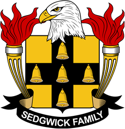 Coat of arms used by the Sedgwick family in the United States of America
