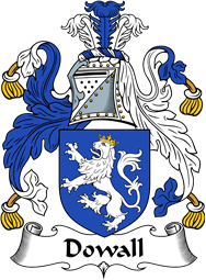 English Coat of Arms for the family Dowall