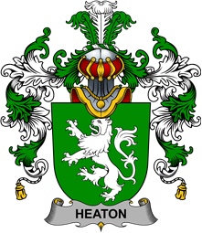 Irish Family Coat of Arms (v.25b) Heaton