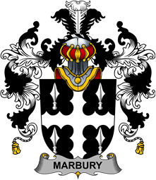 Irish Family Coat of Arms (v.25b) Marbury