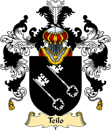 Welsh Family Coat of Arms (v.25) Teilo (SANT, St. Teilo)