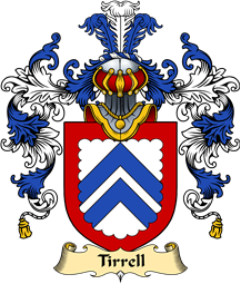 English Family Coat of Arms (v.25) Tirrell or Tyrell