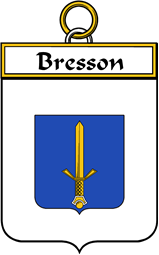 French Coat of Arms Badge for Bresson