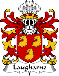 Welsh Coat of Arms for Laugharne (of St. Brides, Pembrokeshire)