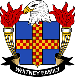 Coat of arms used by the Whitney family in the United States of America