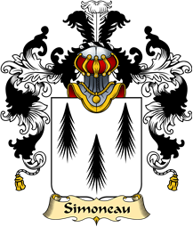 French Family Coat of Arms (v.25) Simoneau