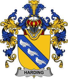 Irish Family Coat of Arms (v.25b) Harding