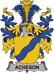 Coat of arms used by the Danish family Acheson