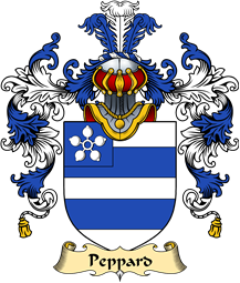 Irish Family Coat of Arms (v.25a) Peppard