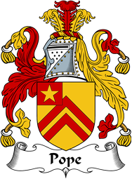 English Coat of Arms for the family Pope
