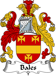 English Coat of Arms for the family Bales