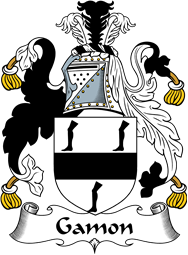 English Coat of Arms for the family Gambon or Gamon