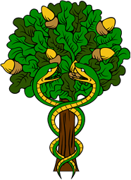 Oak Tree Serpents Entwined