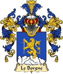 French Family Coat of Arms (v.25) Le Borgne