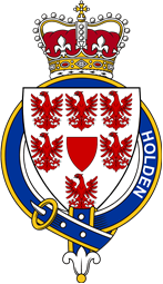 British Garter Coat of Arms for Holden (England)