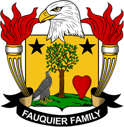 Coat of arms used by the Fauquier family in the United States of America