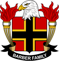 Coat of arms used by the Barber family in the United States of America