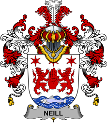 Irish Family Coat of Arms (v.25b) Neill or O