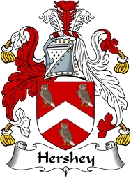 English Coat of Arms for the family Hersey or Hershey