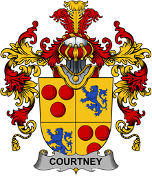 Irish Family Coat of Arms (v.25b) Courtney