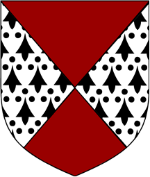 Per Saltire Ermine