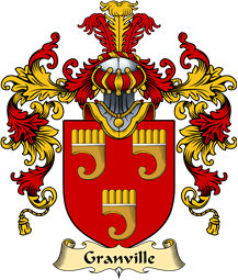 Welsh Family Coat of Arms (v.25) Granville (Richard de, Founder of Neath Abbey)