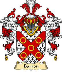 Irish Family Coat of Arms (v.25a) Barron