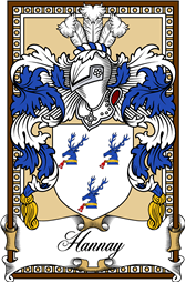 Scottish Coat of Arms Bookplate for Hannay