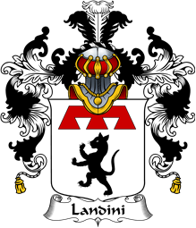 Italian Family Coat of Arms (v.25b) Landini