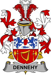 Irish Coat of Arms for Dennehy or O