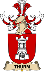 Republic of Austria Coat of Arms for Thurm (Von)