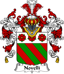 Italian Family Coat of Arms (v.25b) Novelli