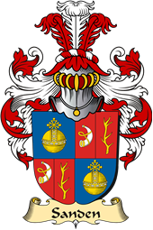 v.23 Coat of Family Arms from Germany for Sanden