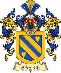 Italian Family Coat of Arms (v.25a) Allegretti
