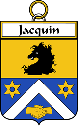 French Coat of Arms Badge for Jacquin