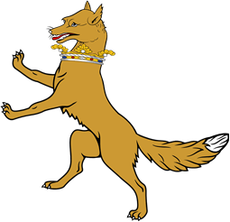 Fox Rampant Ducally Gorged