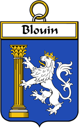French Coat of Arms Badge for Blouin