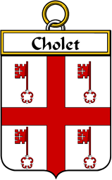 French Coat of Arms Badge for Cholet