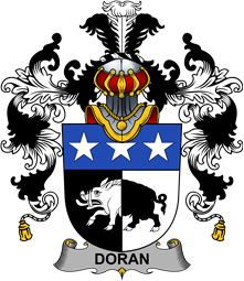 Irish Family Coat of Arms (v.25b) Doran or O
