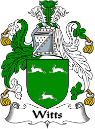 English Coat of Arms for the family Witts