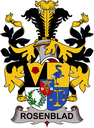 Swedish Coat of Arms for Rosenblad