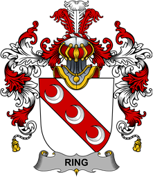 Irish Family Coat of Arms (v.25b) Ring or O