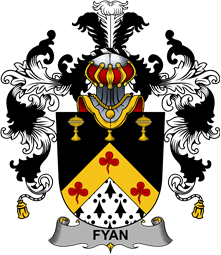 Irish Family Coat of Arms (v.25b) Fyan or Faghan