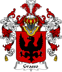 Italian Family Coat of Arms (v.25b) Grasso