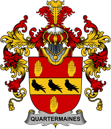 Irish Family Coat of Arms (v.25b) Quartermaines