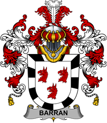 Irish Family Coat of Arms (v.25b) Barran