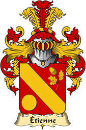 French Family Coat of Arms (v.23) for Étienne