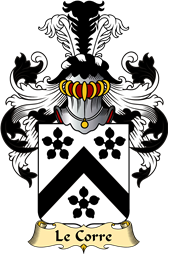 French Family Coat of Arms (v.23) for Corre (le)